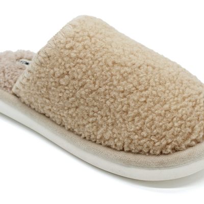 חדש!! נעלי בית לנשים ונוער - נעלי בית מפנקות - כבשה צבע בז' דגם: 173857