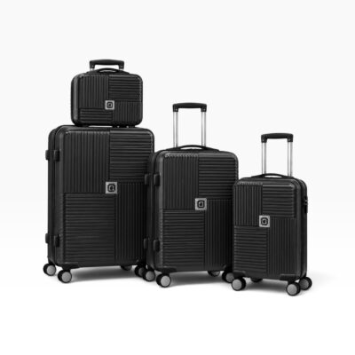 סט 4 מזוודות של קטלינה צבע: שחור דגם: P1077 מבצע רכישה מוקדמת אספקה עד 1/1/27