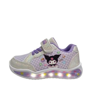 דגם: 0126-09 סניקרס לילדות סגול/לבן קואומי עם אורות!