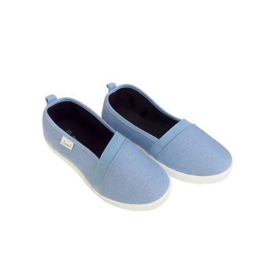 נעלי בד נשים ונוער תכלת לבן מבצע! 2 זוגות רק- 99 ש"ח