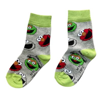 גרביים מעוצבים לילדים  - דמויות רחוב סומסום אלמו ואיש הפח