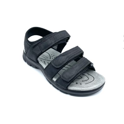 סנדלי נוחות T2 לגברים סקוטש שני פסים צבע שחור