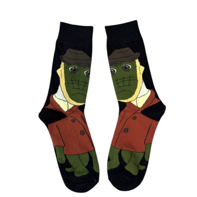 גרביים מעוצבים  - גיינא גדול רקע שחור