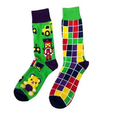 גרביים משלימות בסטייל  - גיימר צבעוני