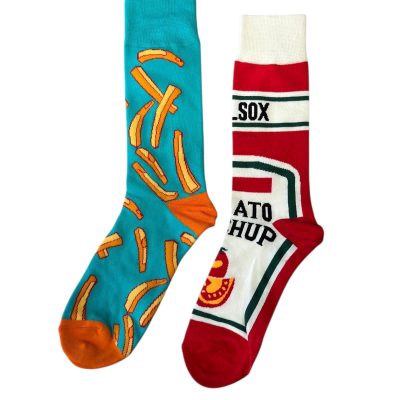 גרביים משלימות בסטייל  - צ'יפס וקטשופ