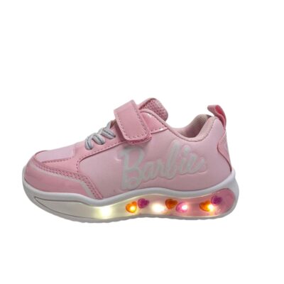דגם: 0126-09 סניקרס לילדות ורוד ברבי  עם אורות!