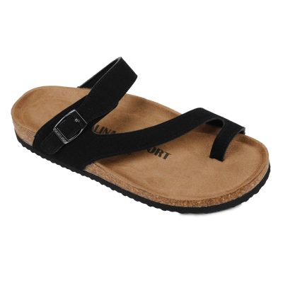 דגם: 487 COMFORT כפכפים אורטופדים אצבע - שחור דמוי זמש מבצע זוג שני רק 100 ש"ח !