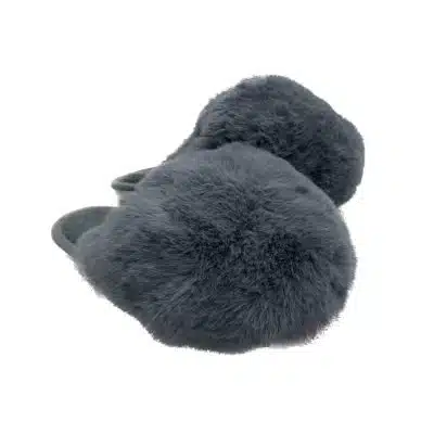 נעלי בית כפכף דגם דובון חדש! מפנקות בטירוף אפור