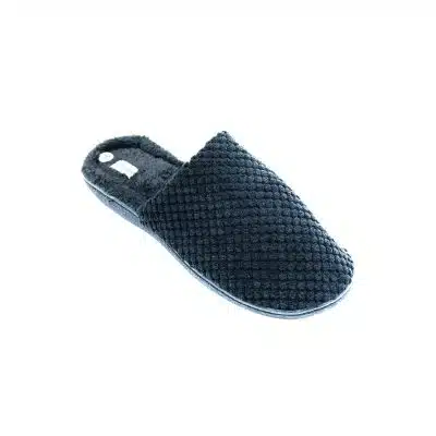 נעלי בית לגברים כפכף שתי וערב שחור סוליה דקה