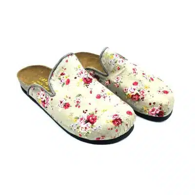 קבקב אורטופדי סגור פרחים אפור