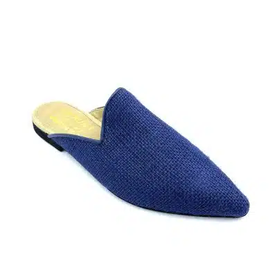 דגם: 177 כפכפי שפיץ מעוצב סולית פורו - יוטה כחול