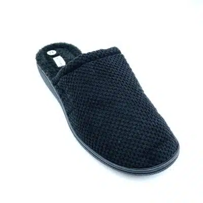 גבר- נעלי בית כפכף סגנון רשת שחור