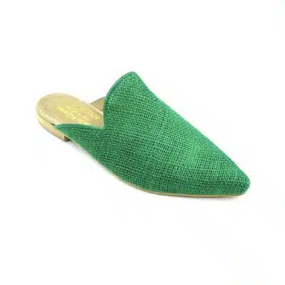 דגם: 177 כפכפי שפיץ מעוצב סולית פורו - יוטה ירוק