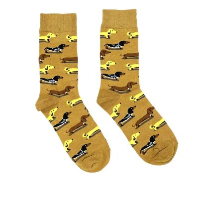 גרביים מעוצבים - כלב נקנקייה