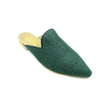 דגם: 177 כפכפי שפיץ מעוצב סולית פורו - יוטה זית