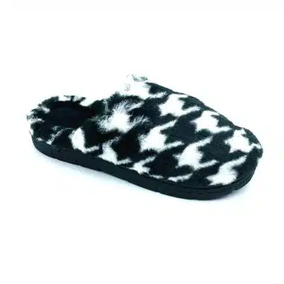 נוער/נשים- נעלי בית מפנקות - גבישים - שחור