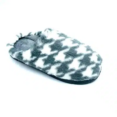 נוער/נשים- נעלי בית מפנקות - גבישים - אפור