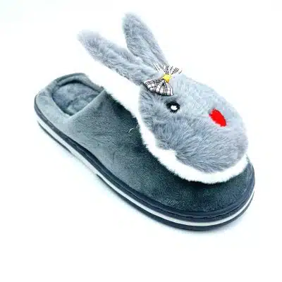 נעלי בית כפכף חיות- שפן- צבע: אפור