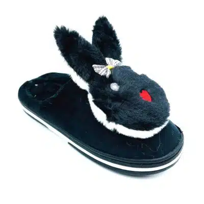 נעלי בית כפכף חיות- שפן- צבע: שחור