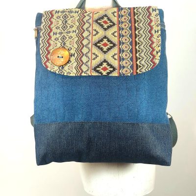 תיק גב "ענת" כחול אתני